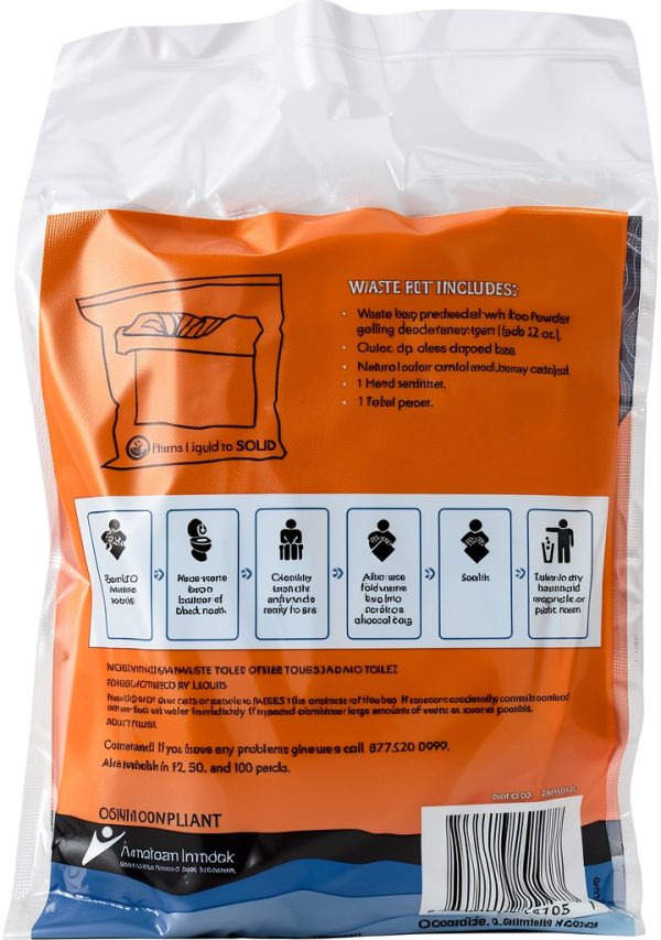 Cleanwaste WAG Bag Portable Toilet Kit Disposable Waste-6