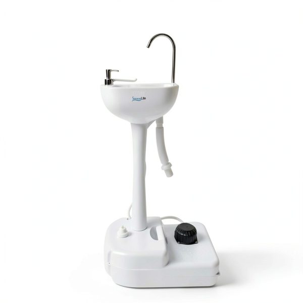 SereneLife Portable Sink Foot Pump Outdoor Handwashing-5