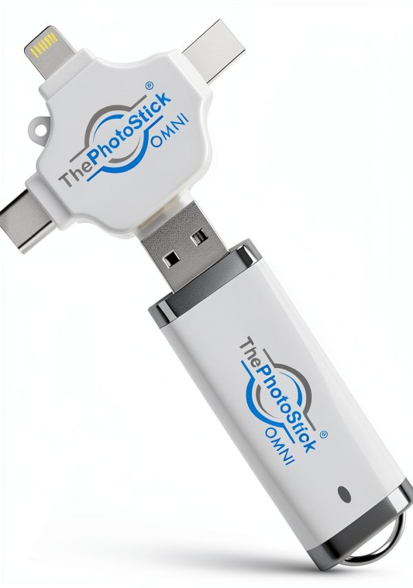 ThePhotoStick Omni 64GB USB Flash Drive White-0