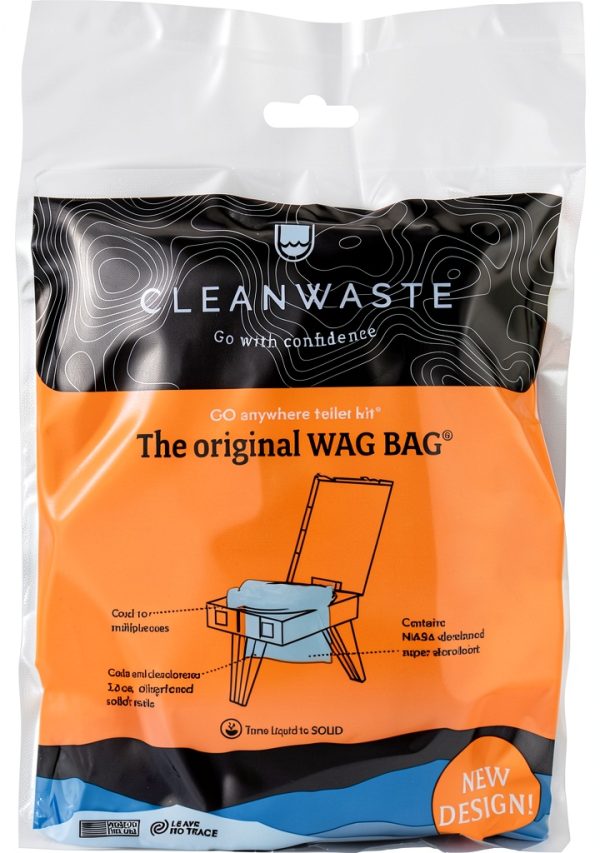 Cleanwaste WAG Bag Portable Toilet Kit Disposable Waste-5