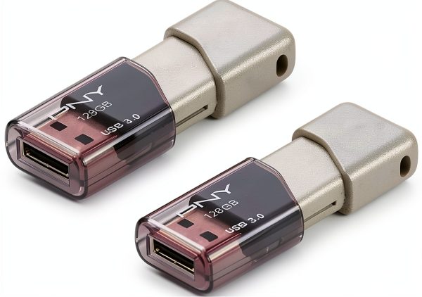 PNY Turbo Attaché 3 128GB USB 3.0 Flash Drive Silver-1