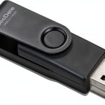 USB Flash Drive SeeDete 16GB Black Metal Clip-0