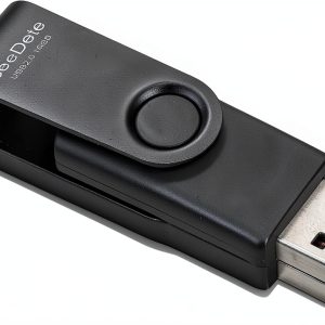 USB Flash Drive SeeDete 16GB Black Metal Clip-0