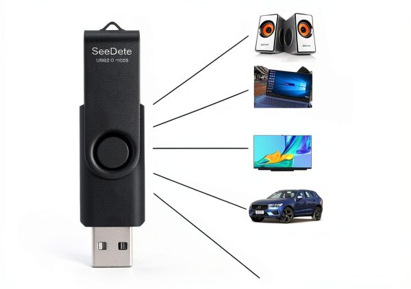 SeeDete 16GB USB Flash Drive Black-1
