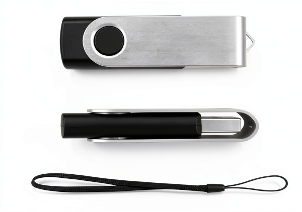 MECHEER USB Flash Drive 8GB 10 Pack Black Swivel Design-5