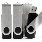 MECHEER USB Flash Drive 8GB 10 Pack Black Swivel Design-0