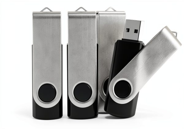 MECHEER USB Flash Drive 8GB 10 Pack Black Swivel Design-0