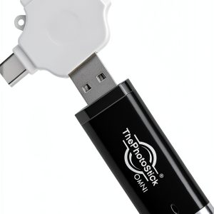 ThePhotoStick Omni 128GB USB Flash Drive Black – Automatic Photo-0