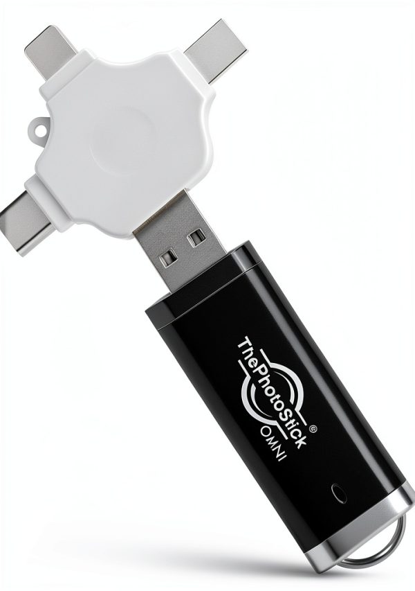ThePhotoStick Omni 128GB USB Flash Drive Black – Automatic Photo-0