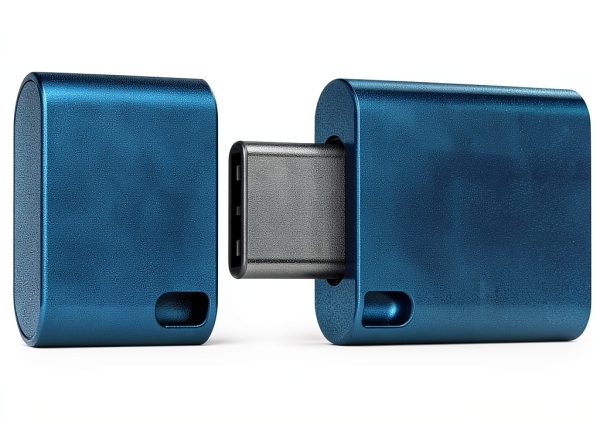 Samsung USB-C Flash Drive 256GB Blue Compact 400MB/s Read Speed-0
