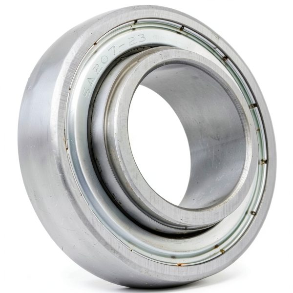 [2-Pack] SA207-23 - Insert Bearing - 1-7/16 in Bore - 2.835 in Outer Diameter - 1.531 in Width - 0.669 in Outer Ring Width - Eccentric Mounting Collar, Non-Relubricable-3