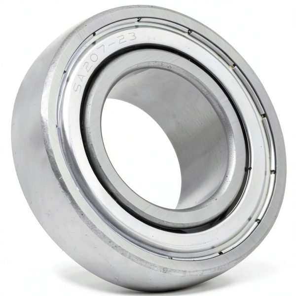 [2-Pack] SA207-23 - Insert Bearing - 1-7/16 in Bore - 2.835 in Outer Diameter - 1.531 in Width - 0.669 in Outer Ring Width - Eccentric Mounting Collar, Non-Relubricable-1