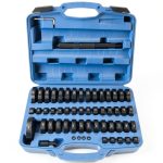 8MILELAKE 52 in 1 Custom Bushing Driver Tool Set Transmission Wheel Axle Bearing Race and Seal Installer 18-65mm & 74mm Bush Removal Puller Bearing Press Tool Kit-0