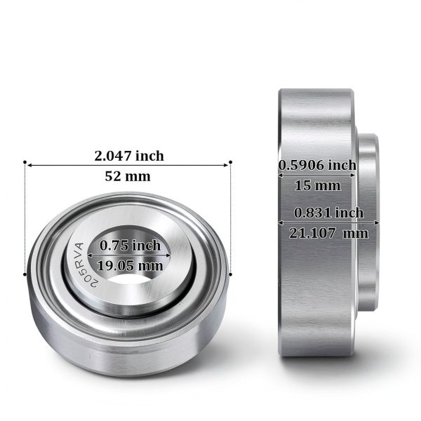 205KRP2 205RVA Special Ag Bearing 0.75" Round Bore for Agricultural Machinery Replaces 205RVA 205RRAN A27002 B30418 1337998C1 702020-4