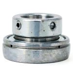 MAPLE ACE SA209-28 Insert Bearing 1-3/4" Bore, Spherical OD with Eccentric Locking Collar and Lubrication Hole-0