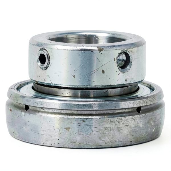 MAPLE ACE SA209-28 Insert Bearing 1-3/4" Bore, Spherical OD with Eccentric Locking Collar and Lubrication Hole-0