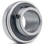 UC207 Insert Bearing QJZ – 1-3/8 in Bore, Double Sealed, Relubricable-0