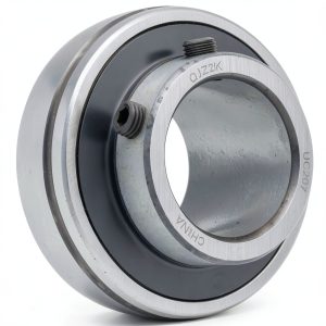 UC207 Insert Bearing QJZ – 1-3/8 in Bore, Double Sealed, Relubricable-0