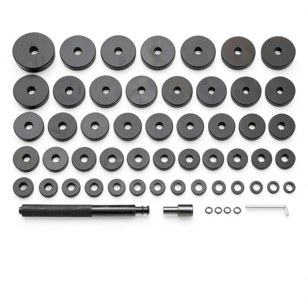 8MILELAKE 52 in 1 Custom Bushing Driver Tool Set Transmission Wheel Axle Bearing Race and Seal Installer 18-65mm & 74mm Bush Removal Puller Bearing Press Tool Kit-4